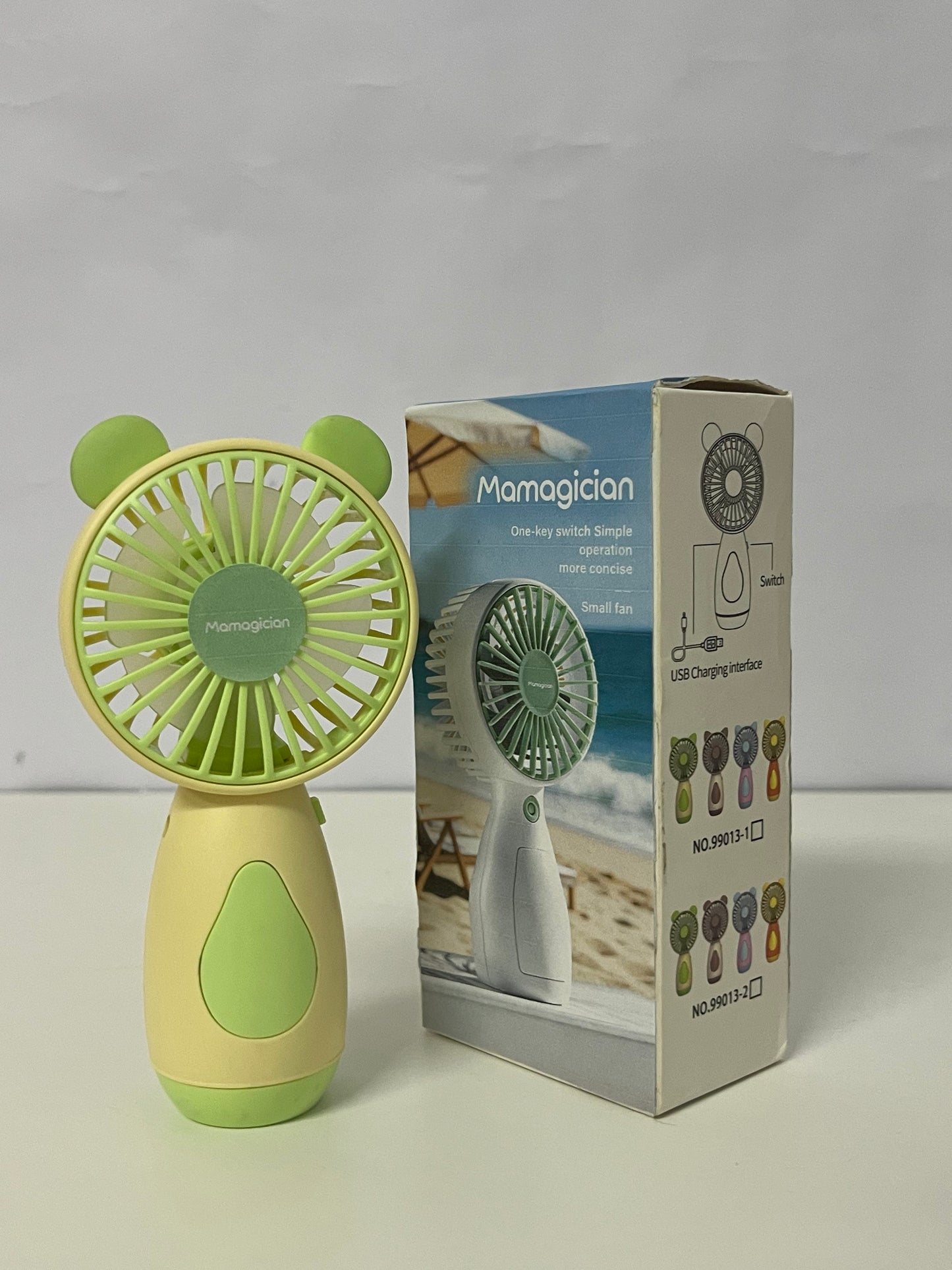 [Mamagician Electric fans]-Bear Handheld Fan - 3-Speed Portable USB Rechargeable Fan