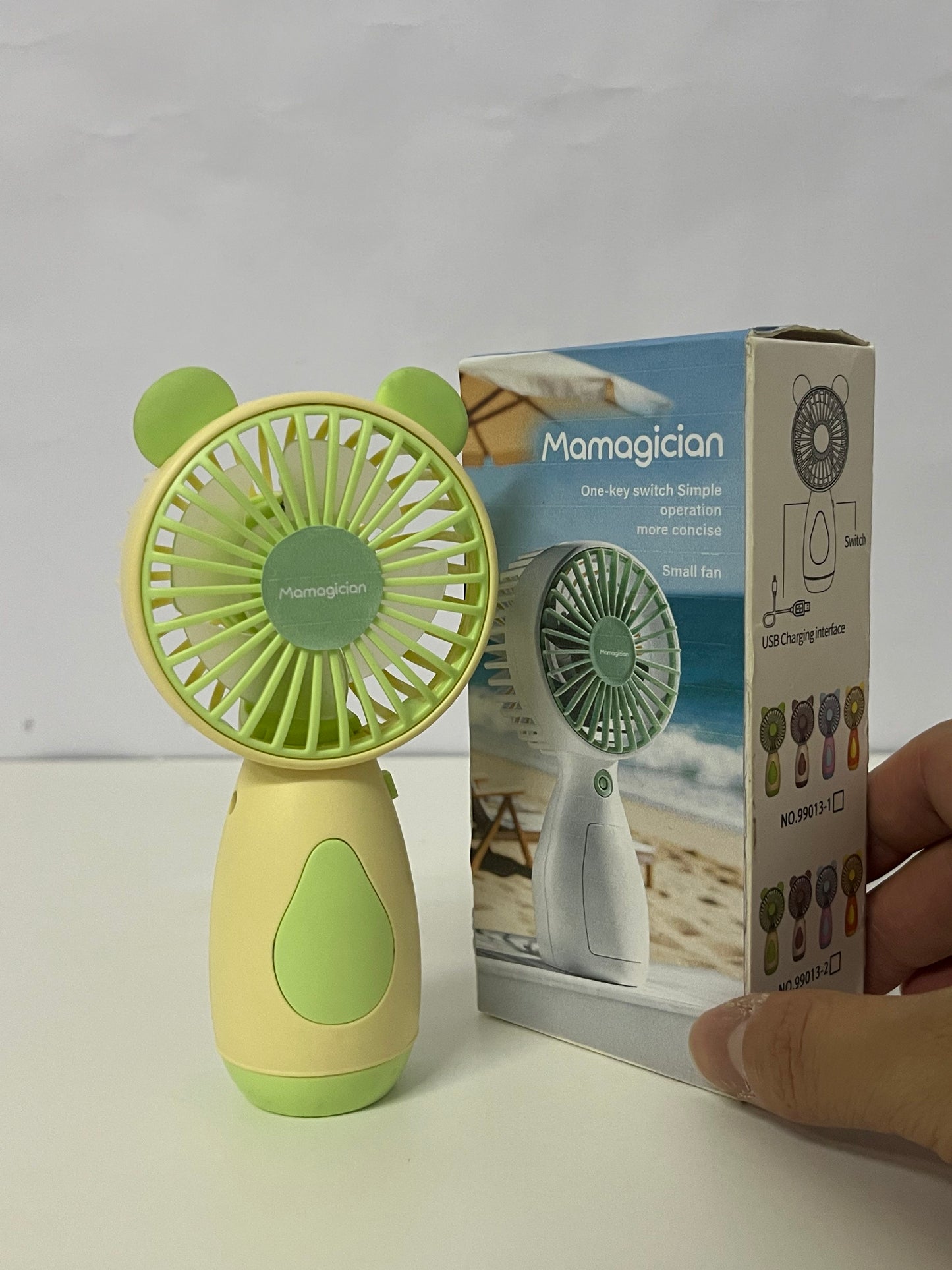 [Mamagician Electric fans]-Bear Handheld Fan - 3-Speed Portable USB Rechargeable Fan