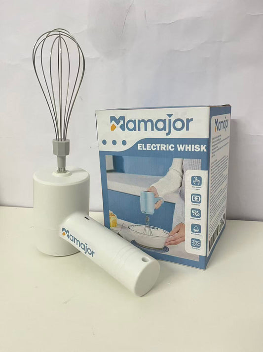 【Mamajor Cordless Electric Whisk】—— Effortless Mixing & Whipping for Home Bakers