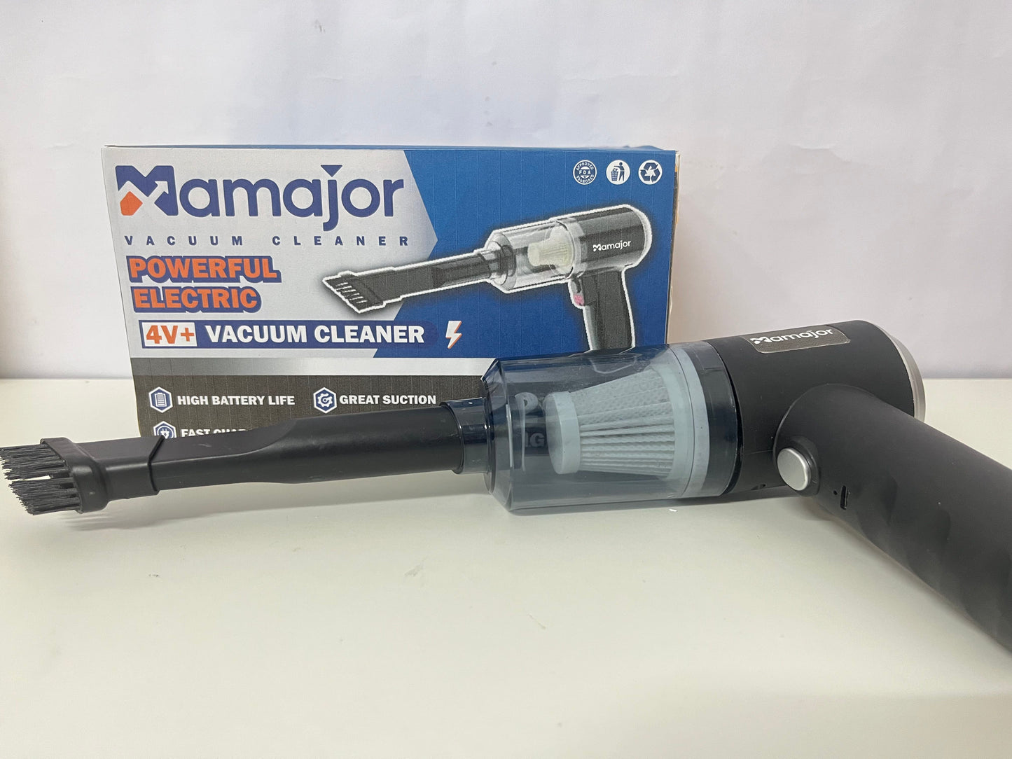 【Mamajor 200W Cordless Handheld Vacuum】—— Powerful, Portable Cleaning for Home & Car