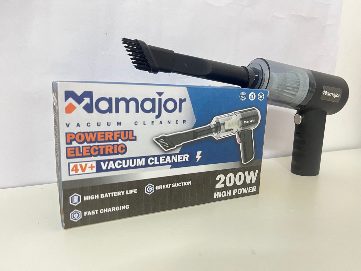 【Mamajor 200W Cordless Handheld Vacuum】—— Powerful, Portable Cleaning for Home & Car