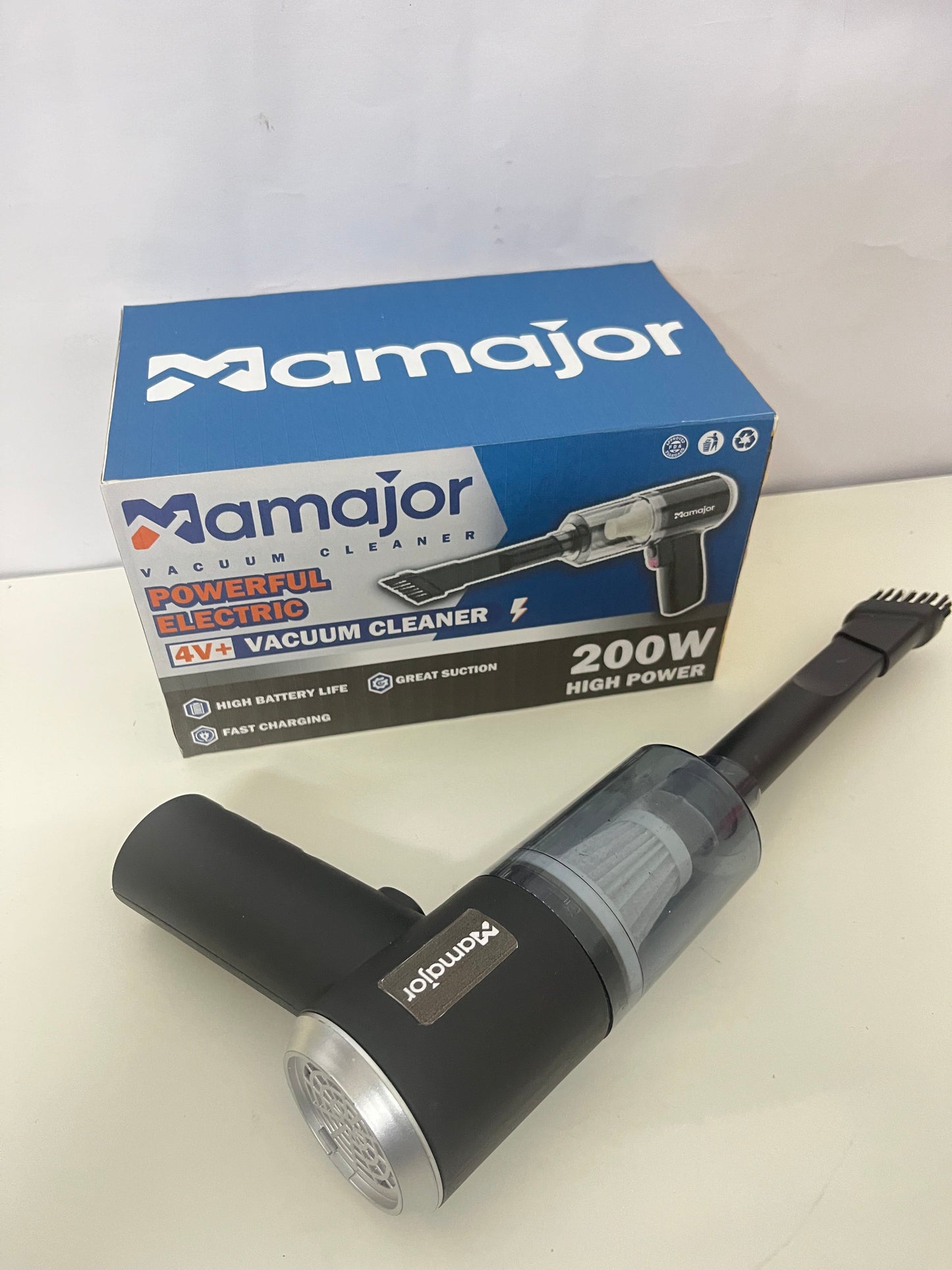 【Mamajor 200W Cordless Handheld Vacuum】—— Powerful, Portable Cleaning for Home & Car