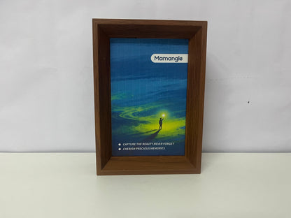 【Mamangle Picture frames】——Mamangle Faux Wood Grain Picture Frame - Nordic-Inspired Decor for Cherished Memories