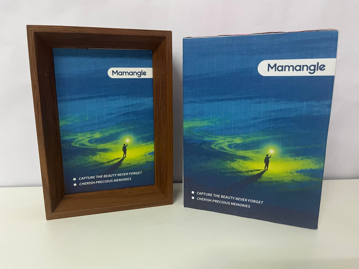 【Mamangle Picture frames】——Mamangle Faux Wood Grain Picture Frame - Nordic-Inspired Decor for Cherished Memories