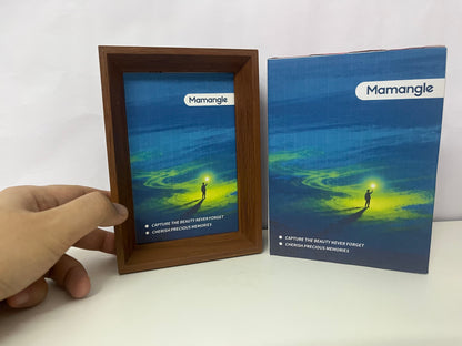 【Mamangle Picture frames】——Mamangle Faux Wood Grain Picture Frame - Nordic-Inspired Decor for Cherished Memories