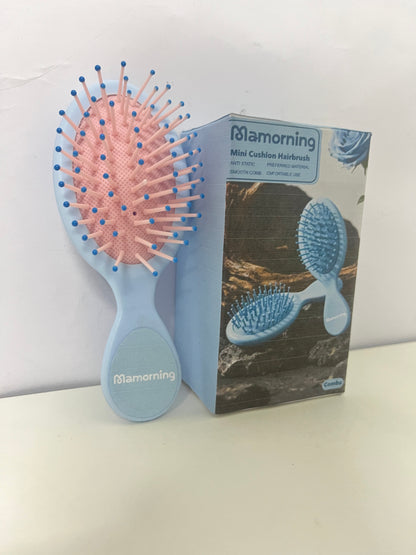 [Mamorning Combs]-Mini Cushion Hairbrush - Portable Detangling & Scalp Massaging Brush