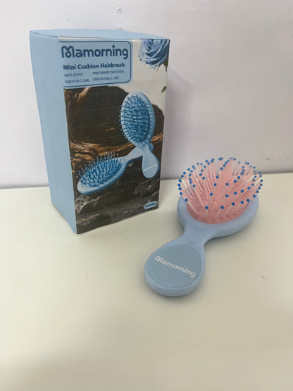[Mamorning Combs]-Mini Cushion Hairbrush - Portable Detangling & Scalp Massaging Brush