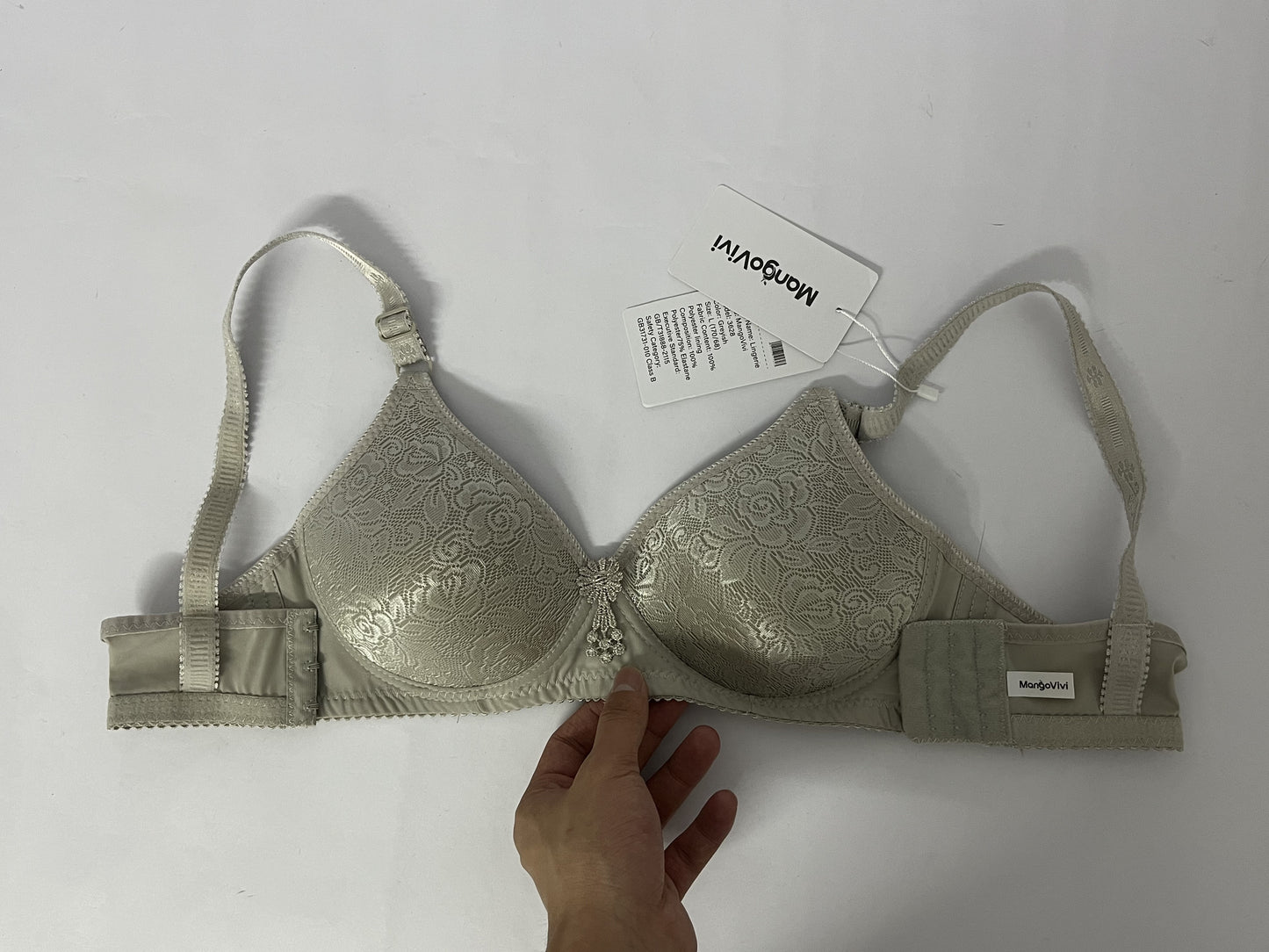 MangoVivi Womens Soft Comfortable No Underwire Bras V Neck Seamless Push Up Bralettes Full Coverage
