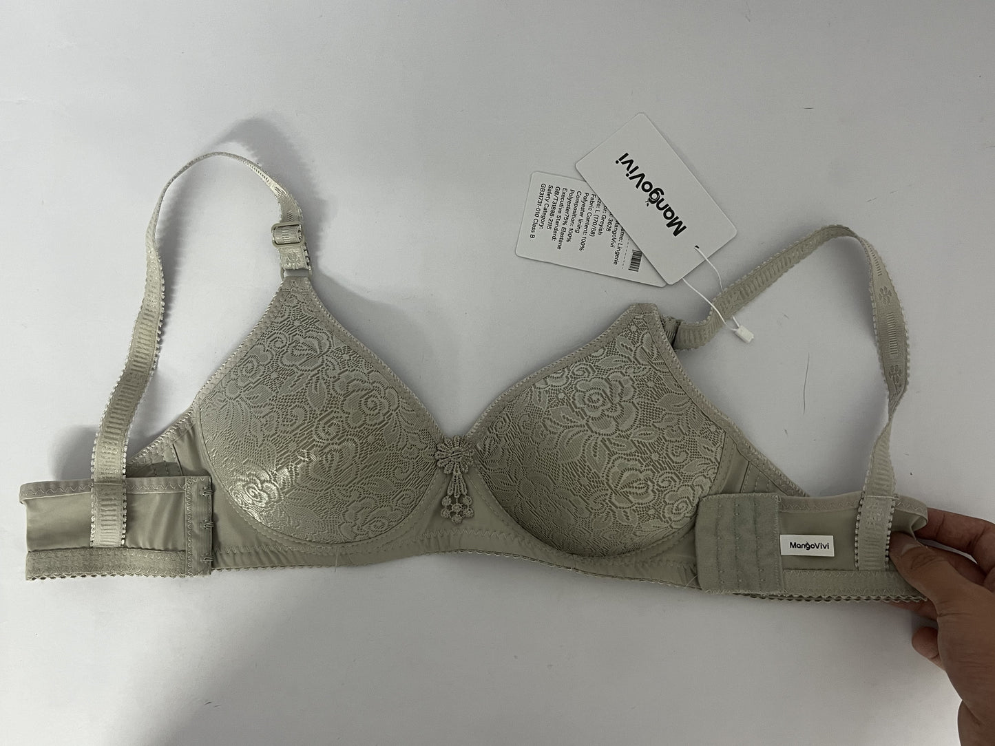 MangoVivi Womens Soft Comfortable No Underwire Bras V Neck Seamless Push Up Bralettes Full Coverage