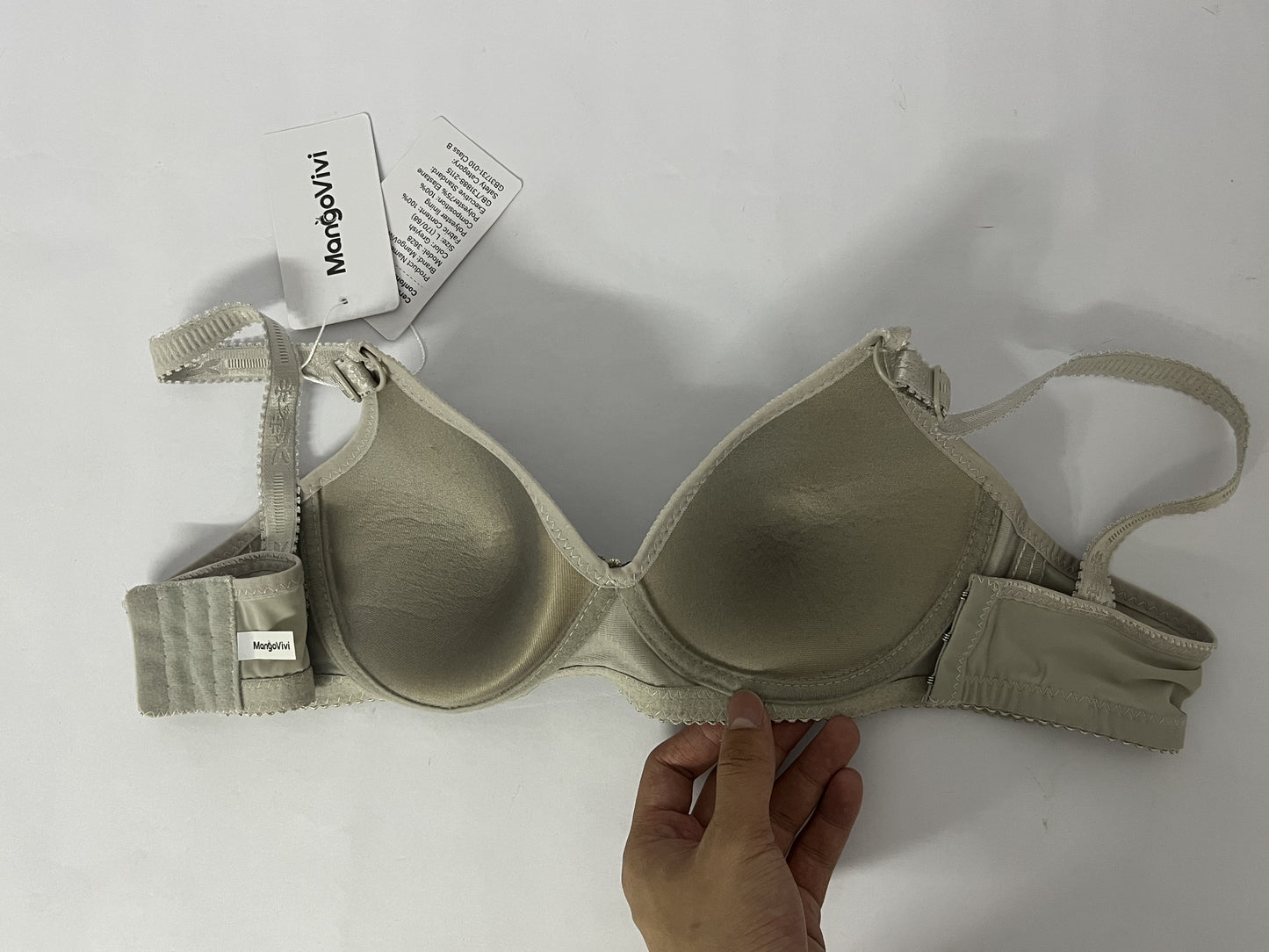 MangoVivi Womens Soft Comfortable No Underwire Bras V Neck Seamless Push Up Bralettes Full Coverage