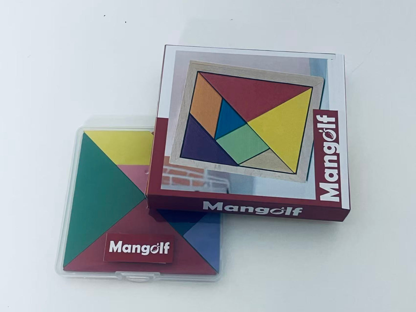 【Mangolf Wooden Tangram Puzzle】—— Classic Brain-Teasing Fun for All Ages
