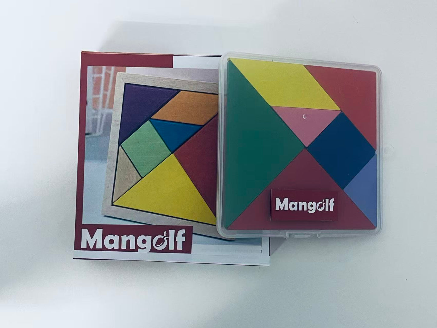 【Mangolf Wooden Tangram Puzzle】—— Classic Brain-Teasing Fun for All Ages