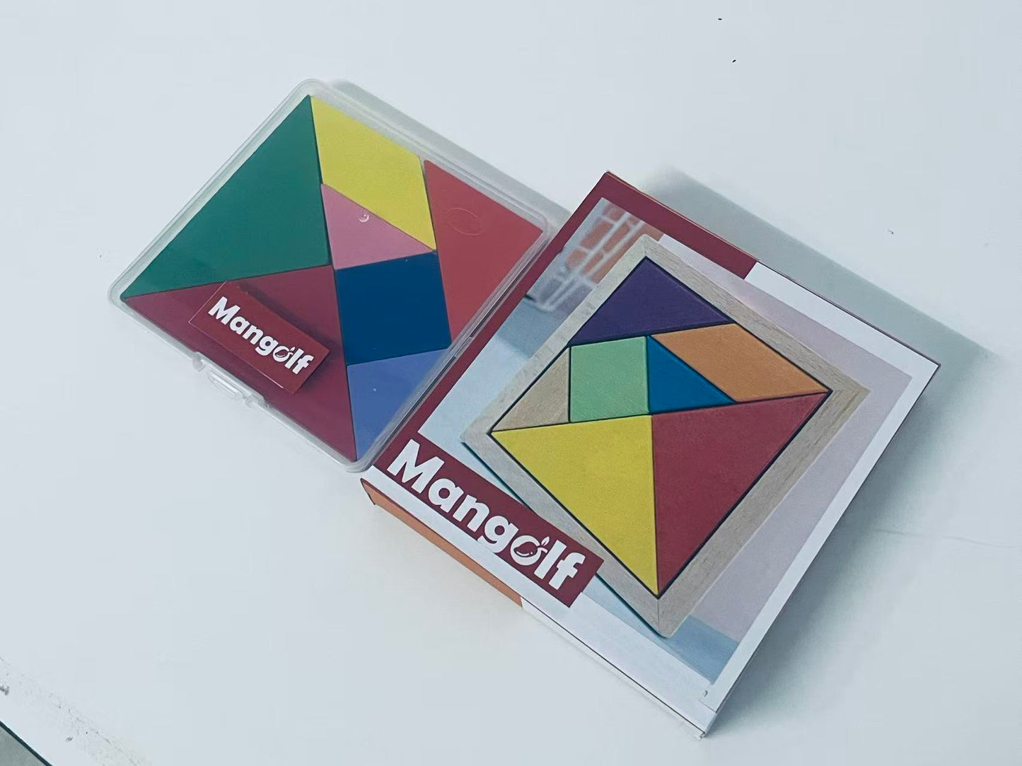 【Mangolf Wooden Tangram Puzzle】—— Classic Brain-Teasing Fun for All Ages