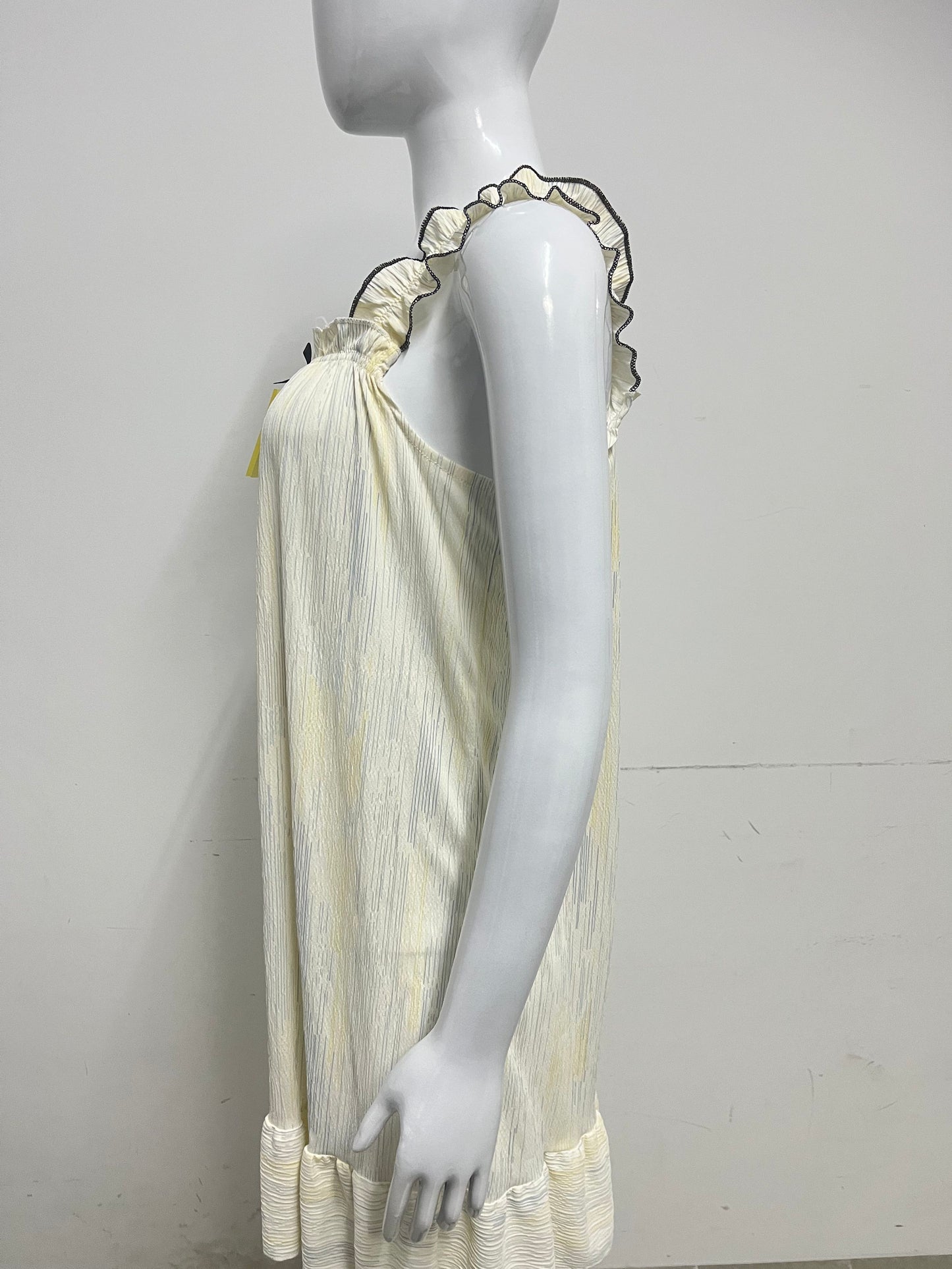 【Marginstar Pale Yellow Ruffle Dress】—— Sweet & Airy Comfort for Lazy Days