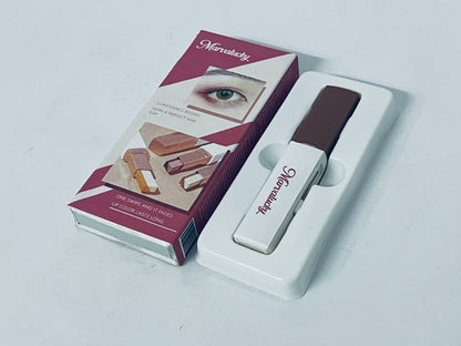 Marvalucky Eyeshadow 101 Cream-to-Powder Waterproof Shadow Stick – Champagne Shimmer – Long-Lasting, Crease-Proof, Medium Golden-Beige Shimmer Cream Eyeshadow with Built-in Smudger