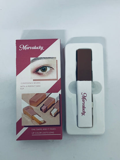 Marvalucky Eyeshadow 101 Cream-to-Powder Waterproof Shadow Stick – Champagne Shimmer – Long-Lasting, Crease-Proof, Medium Golden-Beige Shimmer Cream Eyeshadow with Built-in Smudger