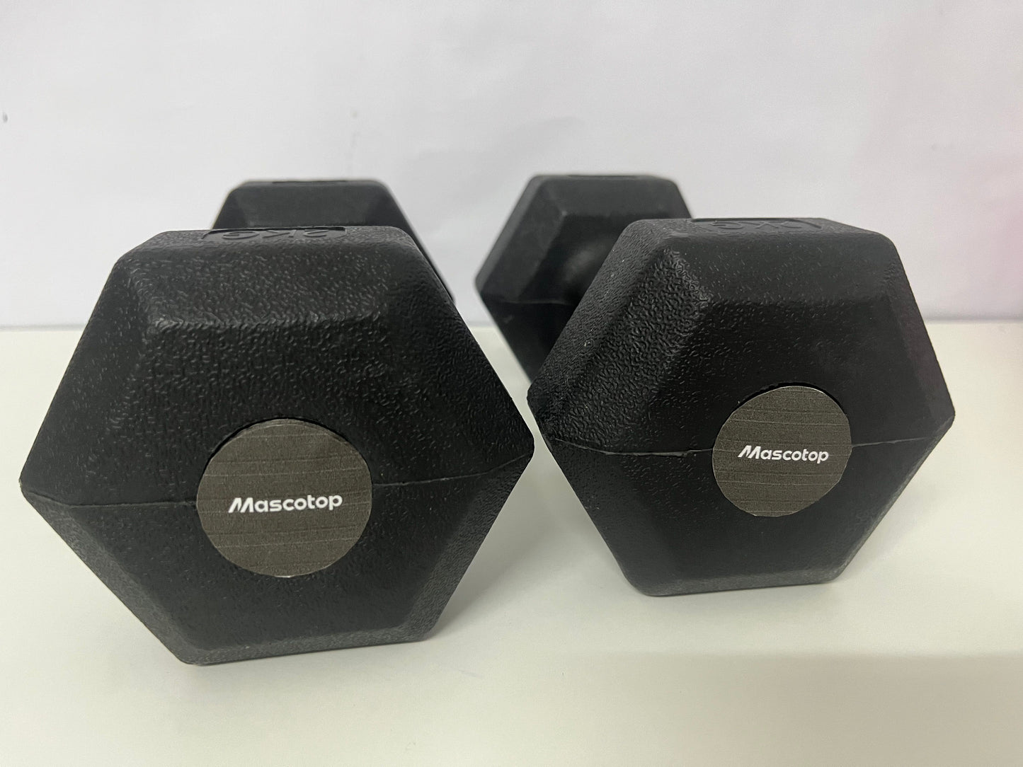 【Mascotop Body-building apparatus】——Mascotop Hexagonal Rubber-Coated Dumbbell Set - Essential Home Fitness Equipment
