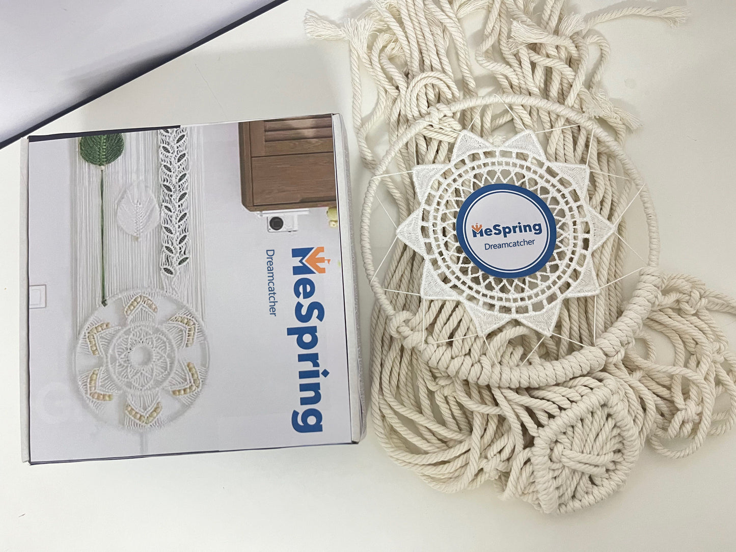MeSpring Hand-Woven Dreamcatcher Artistic & Fresh Dream Guardian An Aesthetic Elf for Home Space