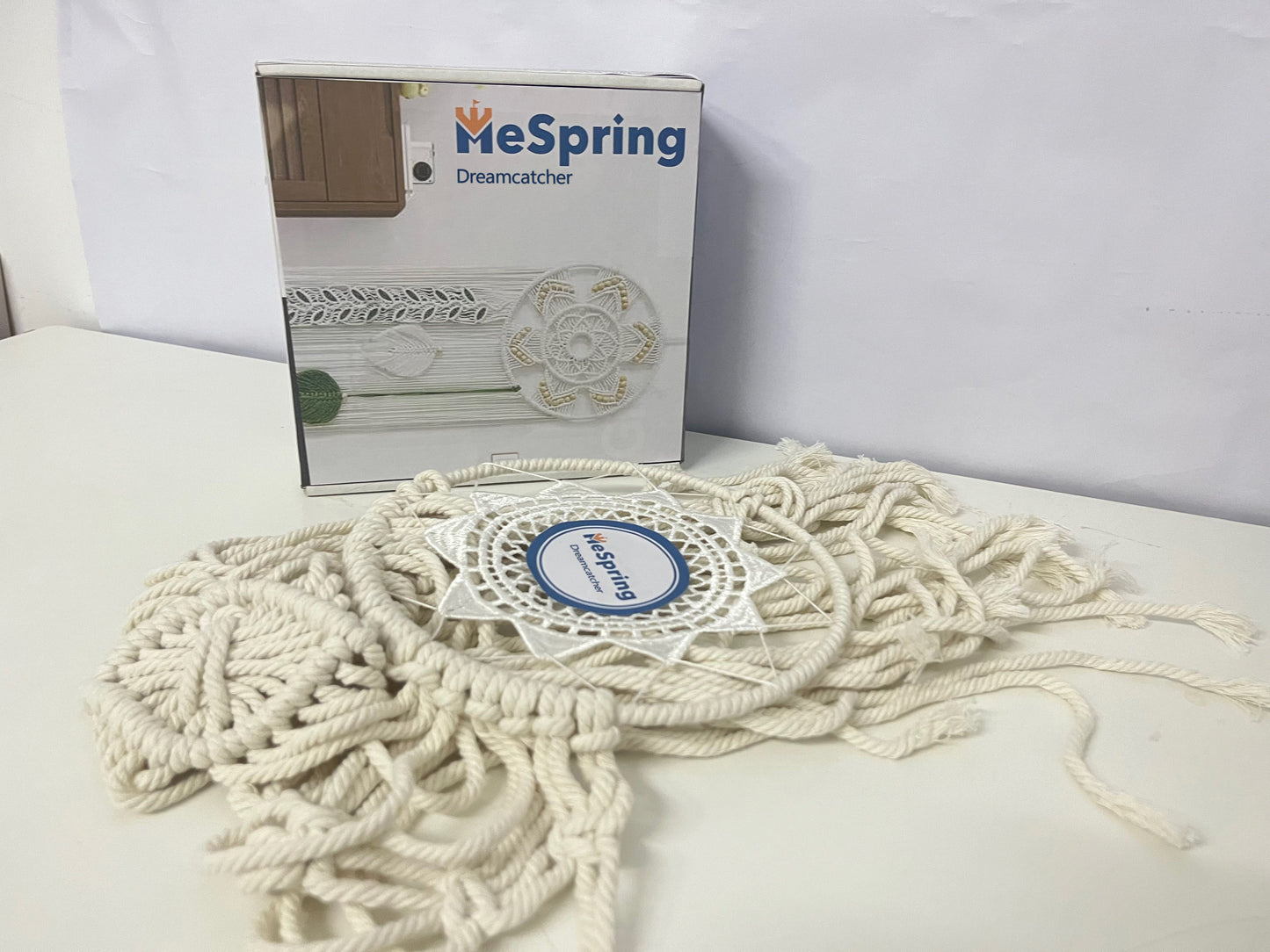 MeSpring Hand-Woven Dreamcatcher Artistic & Fresh Dream Guardian An Aesthetic Elf for Home Space