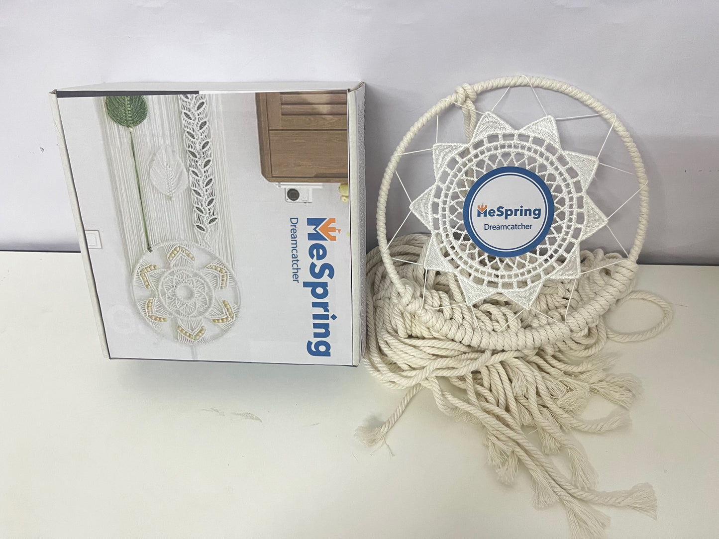 MeSpring Hand-Woven Dreamcatcher Artistic & Fresh Dream Guardian An Aesthetic Elf for Home Space