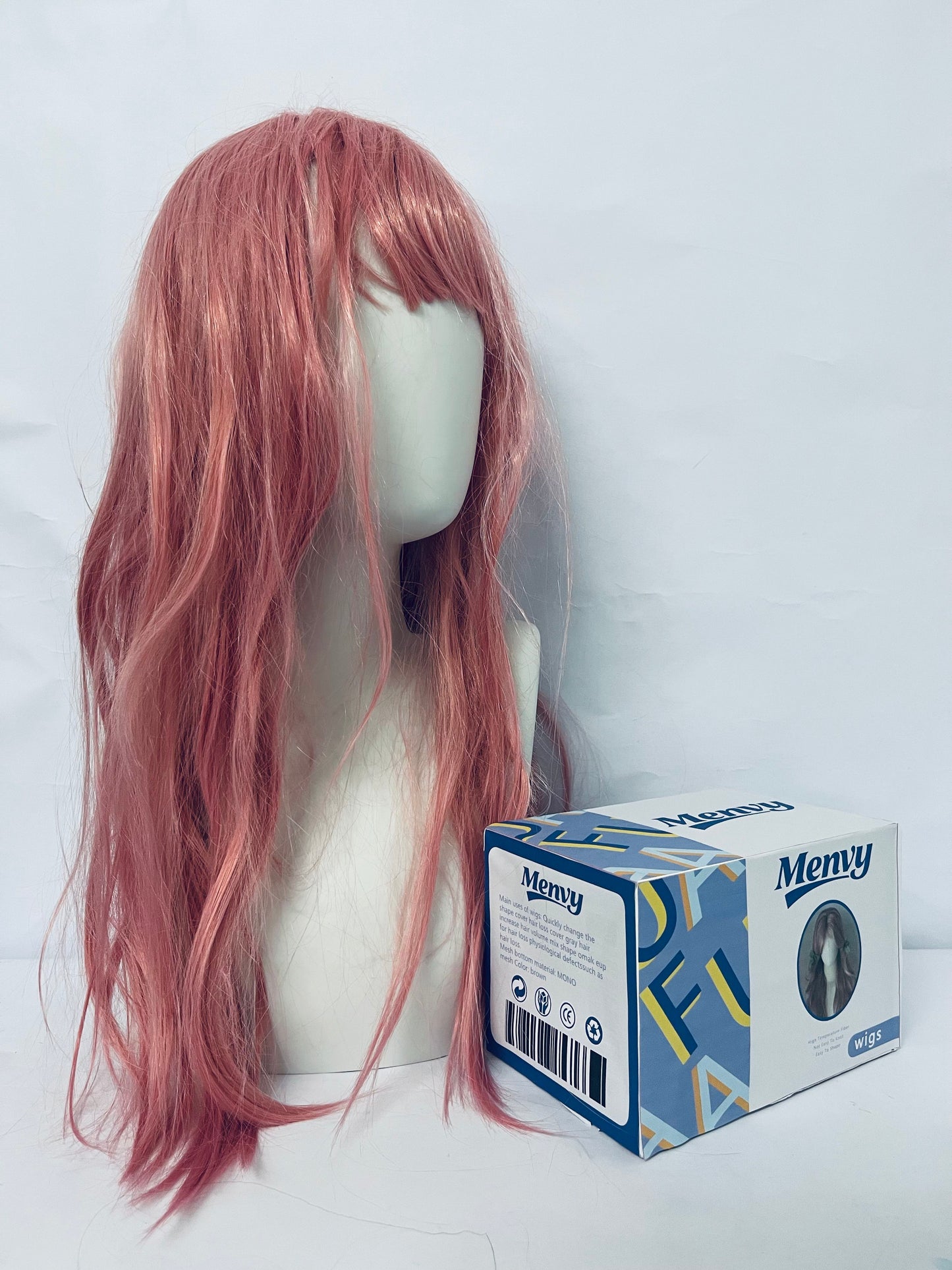 Menvy cosplay wig anime character cos wig face shape wig cute fluffy simulation wigs