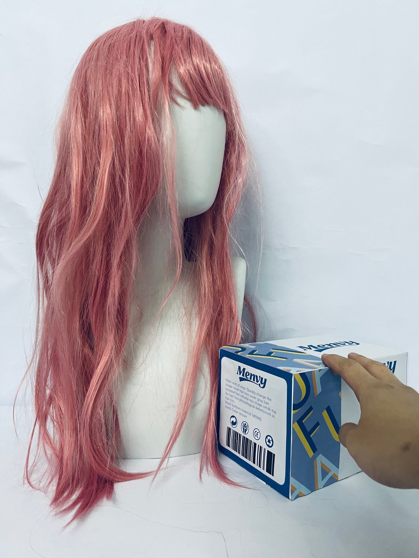 Menvy cosplay wig anime character cos wig face shape wig cute fluffy simulation wigs