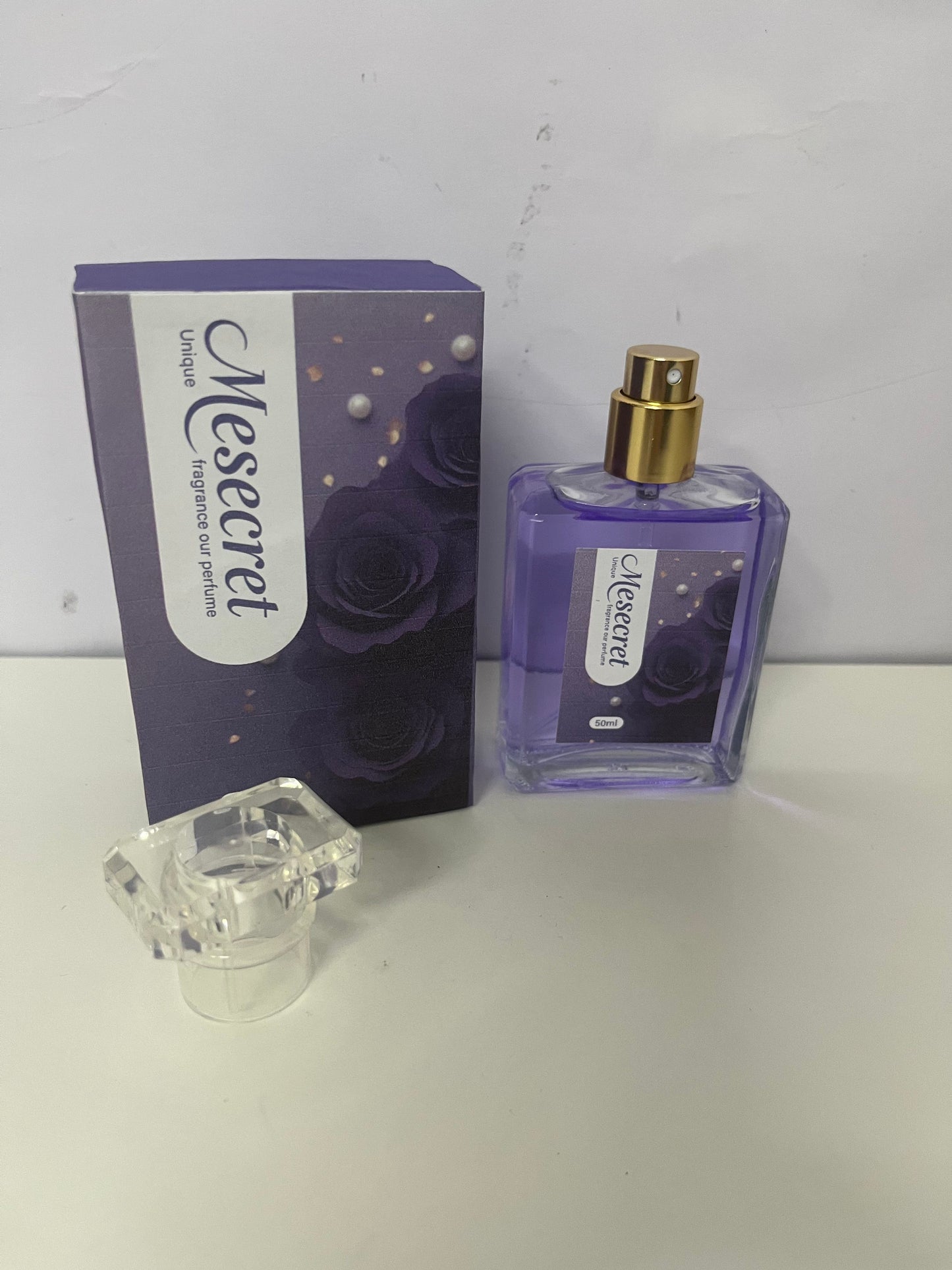 [Mesecret Perfumes]——Mesecret Dark Night Rose Eau de Parfum - Long-Lasting Woody Floral Fragrance