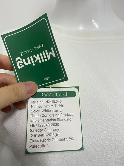 【Milking Oversized White T-shirt】—— Effortless Comfort for Everyday Style