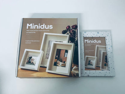 Minidus Solid Wood Picture Frame Capture Beauty Natural Texture A Warm Choice for Home Decoration and Memory Collection
