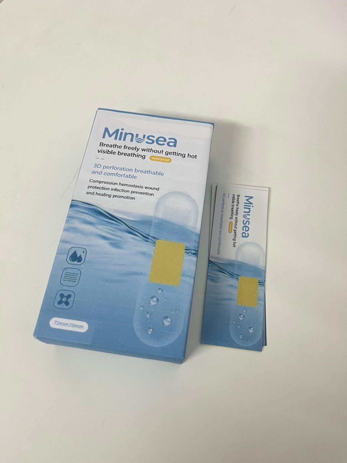 【Minusea Waterproof Breathable Adhesive Bandages】—— Comfortable Protection for Minor Wounds