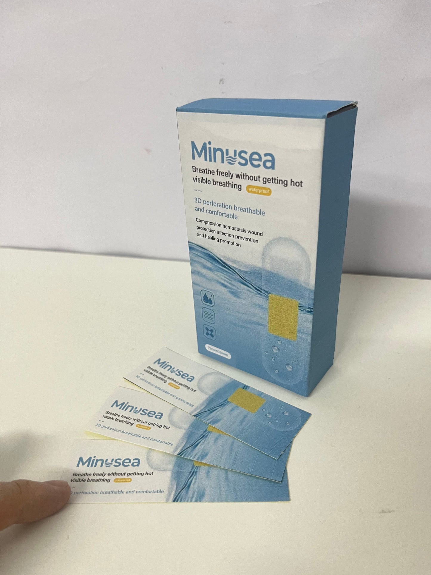 【Minusea Waterproof Breathable Adhesive Bandages】—— Comfortable Protection for Minor Wounds