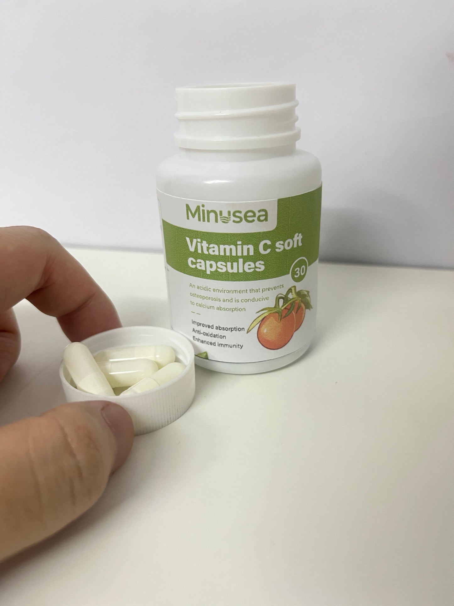 【Minusea Vitamin C Soft Capsules】—— Immunity & Antioxidant Support with Tomato Extract