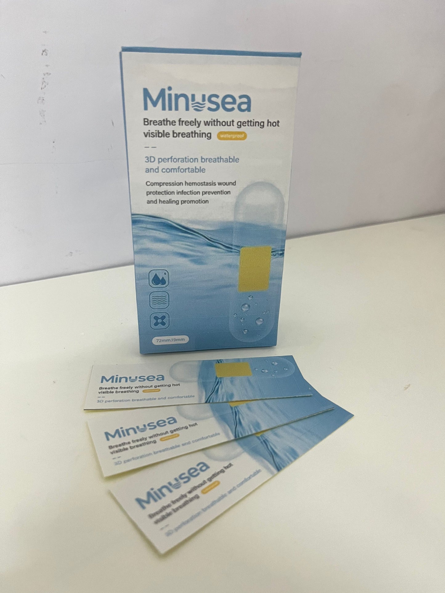 【Minusea Waterproof Breathable Adhesive Bandages】—— Comfortable Protection for Minor Wounds