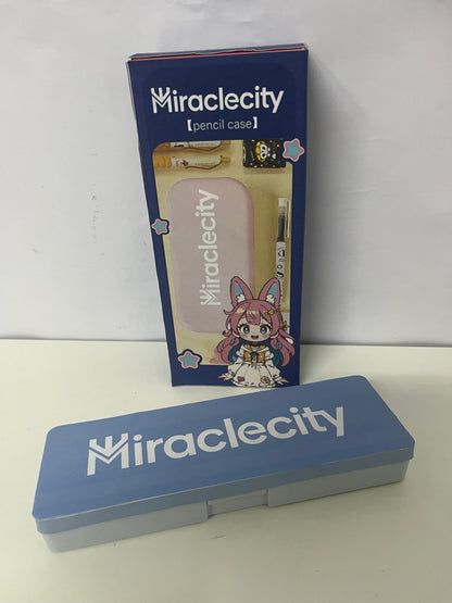 【Miraclecity Pencil cases】——Miraclecity Kawaii Silicone Pencil Case - Large Capacity, Shockproof & Waterproof, Cute Stationery Organizer for Students