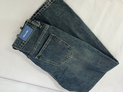 Misscake Vintage High Waist Straight Leg Jeans for Women, Distressed Washed Slim Fit Versatile Casual Denim Pants Product Highlights