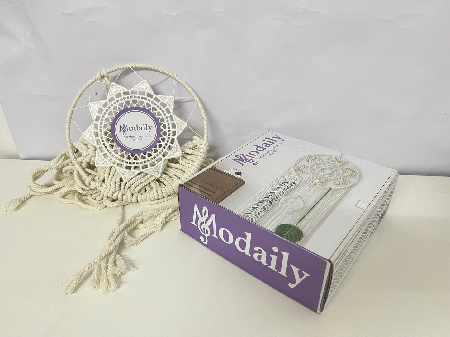 Modaily Hand-Woven Dreamcatcher Decoration (with Hanging Rope)