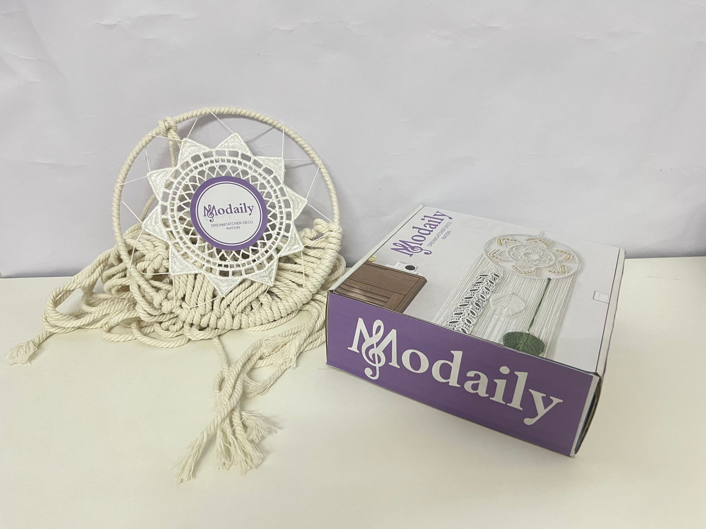 Modaily Hand-Woven Dreamcatcher Decoration (with Hanging Rope)