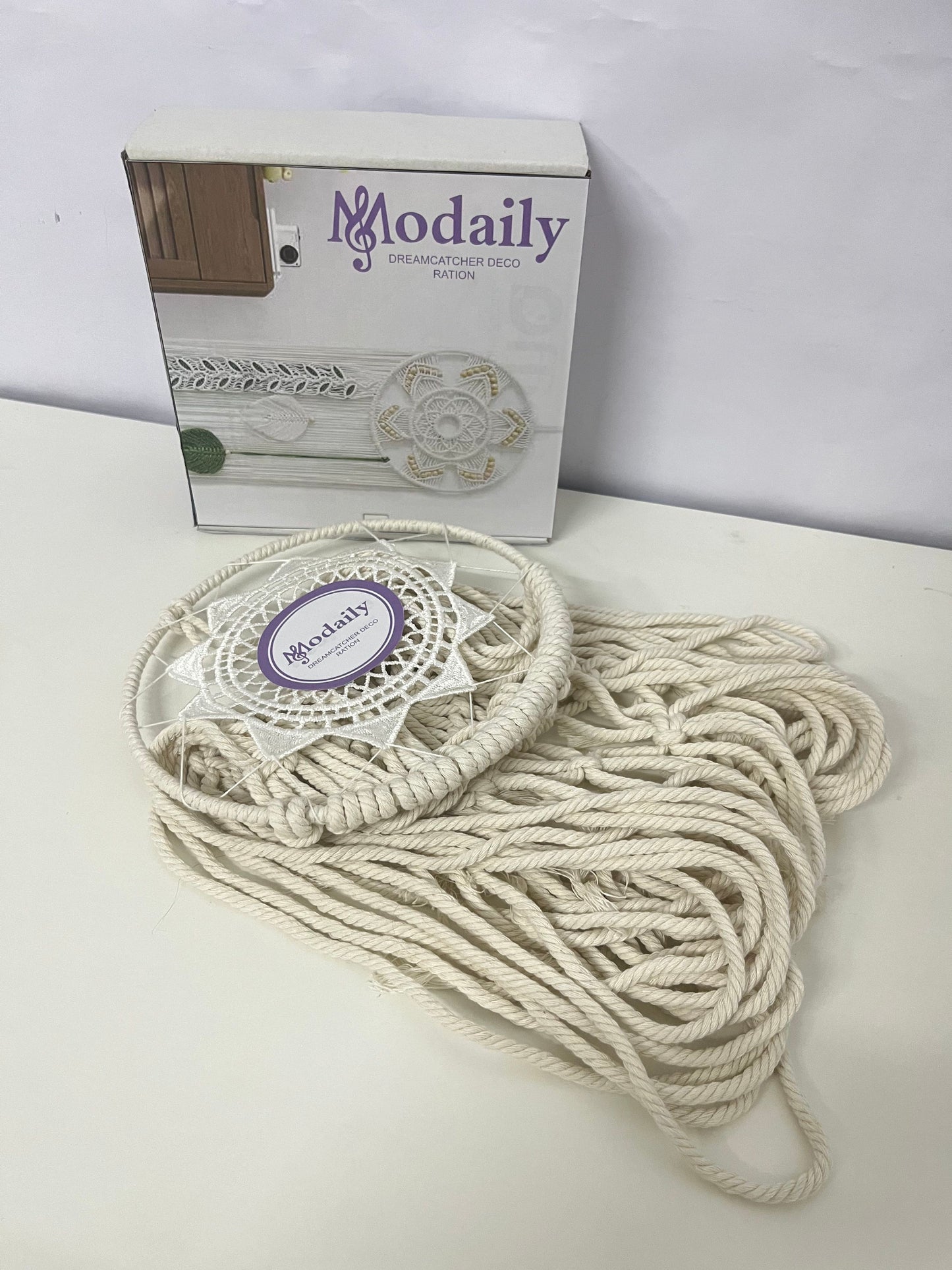 Modaily Hand-Woven Dreamcatcher Decoration (with Hanging Rope)