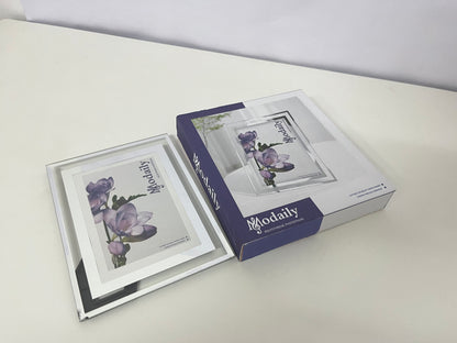 Modaily Clear Polystyrene Picture Frame - Shatter-Resistant Tabletop/Wall Mount Photo Frame for Home & Office Decor