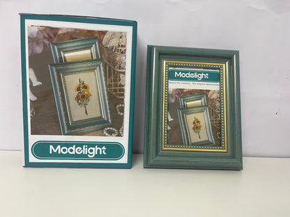 [Modelight Picture frames]-Vintage Distressed Picture Frame - American Country Style Tabletop & Wall-Mountable Frame