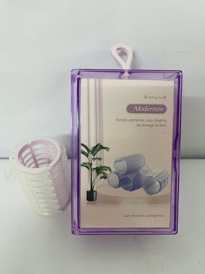 Modernew 4 Sizes Non-electric hair rollers, Self Grip Hair Rollers with Clips, Curlers for Long/Short Hair