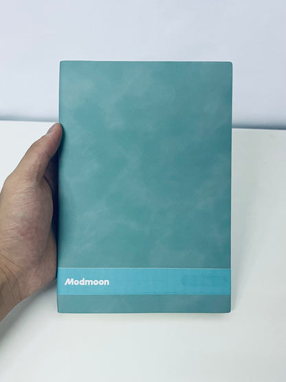 Modmoon Paper Notebook - Minimalist Cloudy Blue Design for Daily Organization