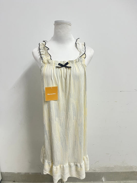 【Momenthe Pale Yellow Girl's Dress】—— Sweet & Comfortable Daily Wear Choice