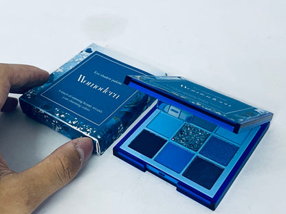 Momodern Morandi Blue 9-Color Eyeshadow Palette – Unlock Your Charming Eye Makeup Realm