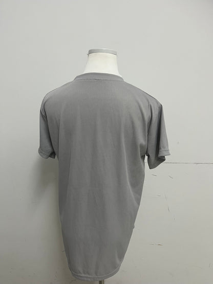 【Montheart Light Gray Striped T-shirt】—— Sleek Choice of Daily & Casual Wear