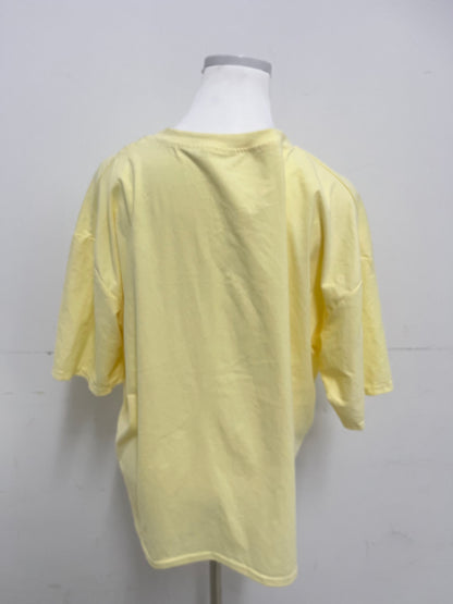 Moonion T-Shirt - 100% Mulberry Silk Yellow for Effortless Luxury