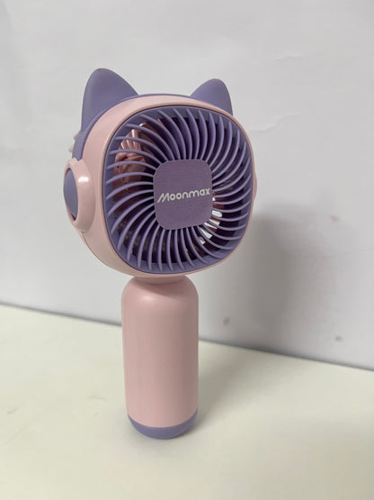 [Moonmax Electric fans]-Cat Ear Handheld Fan - Cute Portable Rechargeable Mini Fan