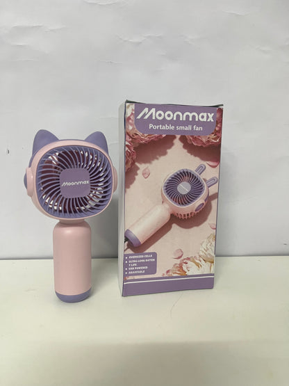 [Moonmax Electric fans]-Cat Ear Handheld Fan - Cute Portable Rechargeable Mini Fan
