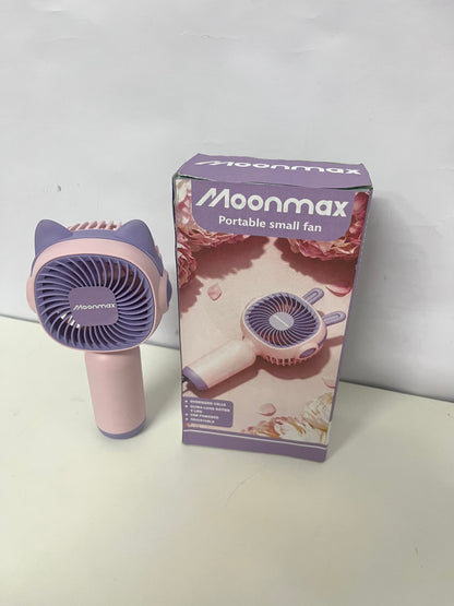 [Moonmax Electric fans]-Cat Ear Handheld Fan - Cute Portable Rechargeable Mini Fan