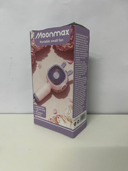 [Moonmax Electric fans]-Cat Ear Handheld Fan - Cute Portable Rechargeable Mini Fan